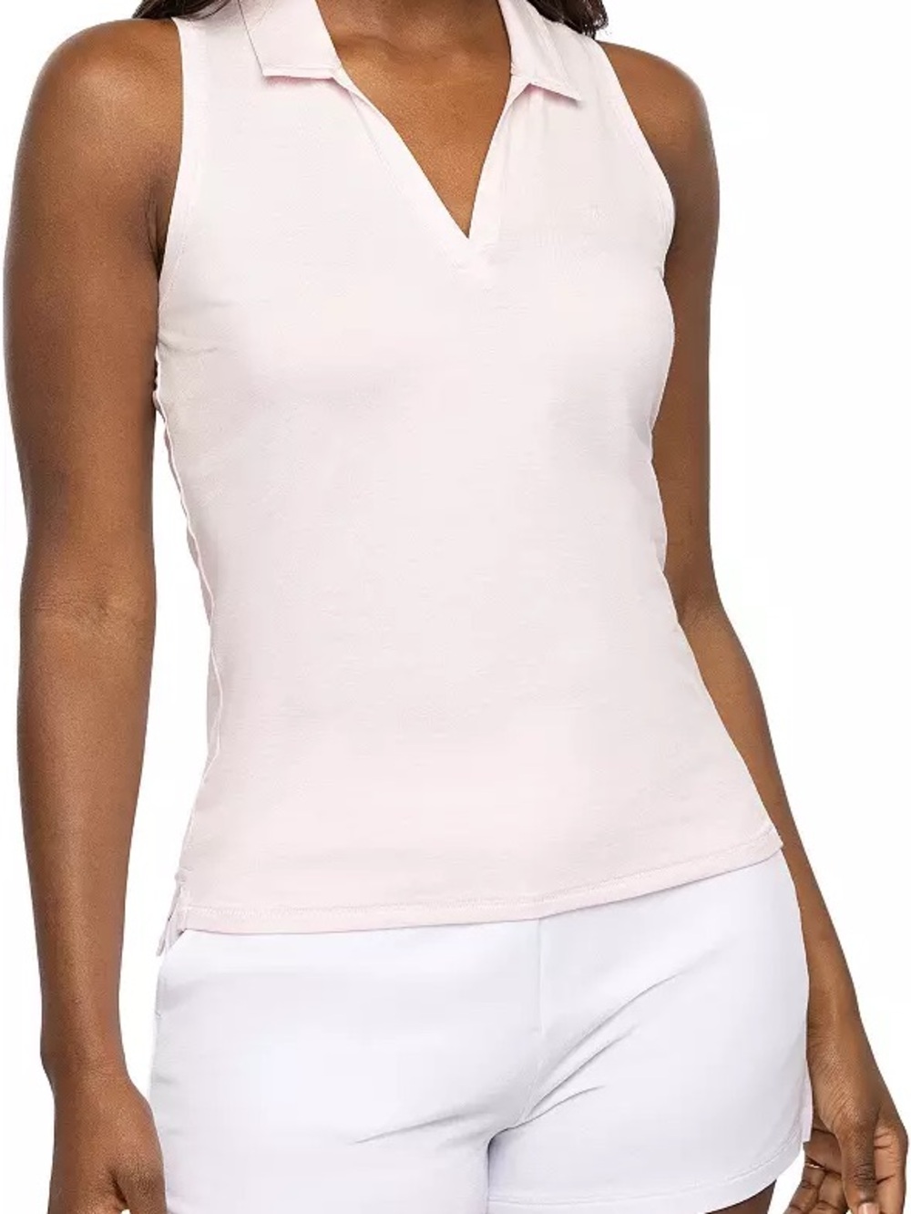 Travis Mathew Light Pink Sleeveless Majorca Golf Polo